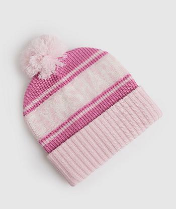 Gymshark Pom Beanie Accessories Šeširi Roze Roze Bijele | HR 2086KOR